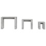 Mesas apilables 3 piezas madera contrachapada gris hormigón de vidaXL, Mesas auxiliares - Ref: Foro24-808607, Precio: 44,04 €...