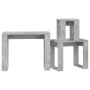 Mesas apilables 3 piezas madera contrachapada gris hormigón de vidaXL, Mesas auxiliares - Ref: Foro24-808607, Precio: 44,04 €...