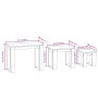 Mesas apilables 3 piezas madera contrachapada gris hormigón de vidaXL, Mesas auxiliares - Ref: Foro24-808607, Precio: 44,04 €...
