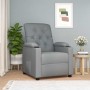 Sillón reclinable de tela gris claro en Sillones | Comprar online en Foru.es