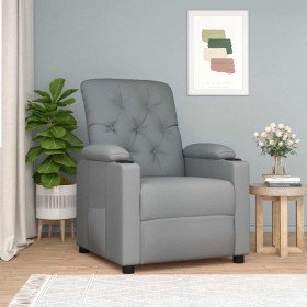 Sillón reclinable de tela gris claro en Sillones | Comprar online en Foru.es
