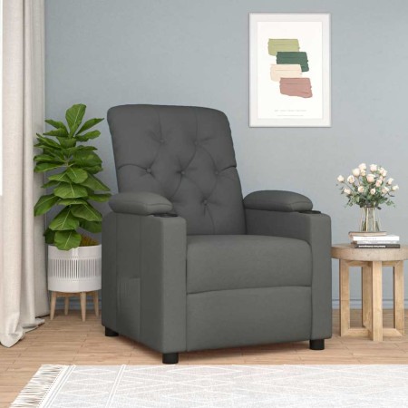Sillón reclinable de tela gris oscuro en Sillones | Comprar online en Foru.es