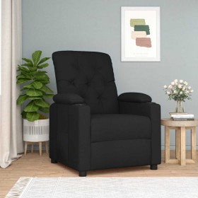 Sillón reclinable de tela negro en Sillones | Comprar online en Foru.es