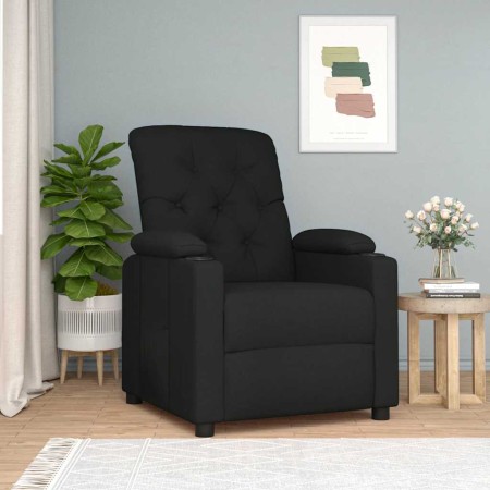 Sillón reclinable de tela negro en Sillones | Comprar online en Foru.es