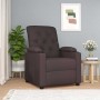 Sillón reclinable de tela marrón oscuro en Sillones | Comprar online en Foru.es