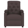 Sillón reclinable de tela marrón oscuro en Sillones | Comprar online en Foru.es