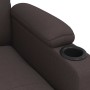 Sillón reclinable de tela marrón oscuro en Sillones | Comprar online en Foru.es