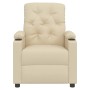 Sillón reclinable de tela crema en Sillones | Comprar online en Foru.es