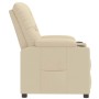 Sillón reclinable de tela crema en Sillones | Comprar online en Foru.es