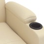 Sillón reclinable de tela crema en Sillones | Comprar online en Foru.es