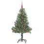 Árbol de Navidad Artificial Nevado con Luz LED Verde y 120 cm en Decoración Festiva y Estacional | Comprar online en Foru.es