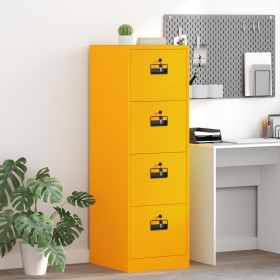 Mueble archivador 2 pcs Amarillo Mostaza 44 x 50 x 106.5 cm en Armarios y almacenamiento | Comprar online en Foru.es