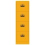 Mueble archivador 2 pcs Amarillo Mostaza 44 x 50 x 106.5 cm en Armarios y almacenamiento | Comprar online en Foru.es