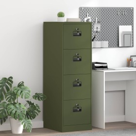 Mueble archivador 2 pcs Verde Oliva 44 x 50 x 106.5 cm en Armarios y almacenamiento | Comprar online en Foru.es