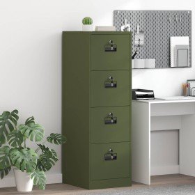 Mueble archivador 2 pcs Verde Oliva 44 x 50 x 106.5 cm en Armarios y almacenamiento | Comprar online en Foru.es