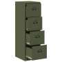 Mueble archivador 2 pcs Verde Oliva 44 x 50 x 106.5 cm en Armarios y almacenamiento | Comprar online en Foru.es