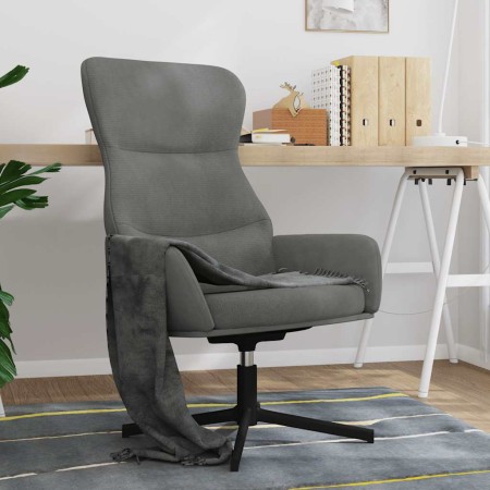 Sillón de relax de terciopelo gris oscuro en Sillones | Comprar online en Foru.es