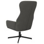Sillón de relax de terciopelo gris oscuro en Sillones | Comprar online en Foru.es