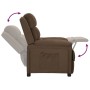 Sillón reclinable de tela marrón en Sillones | Comprar online en Foru.es