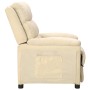 Sillón reclinable de tela crema en Sillones | Comprar online en Foru.es