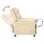 Sillón reclinable de tela crema en Sillones | Comprar online en Foru.es