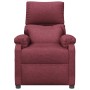 Sillón reclinable de tela rojo tinto en Sillones | Comprar online en Foru.es