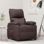 Sillón reclinable de tela marrón oscuro en Sillones | Comprar online en Foru.es