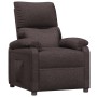 Sillón reclinable de tela marrón oscuro en Sillones | Comprar online en Foru.es