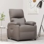 Sillón reclinable de tela gris taupe en Sillones | Comprar online en Foru.es