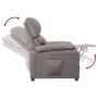 Sillón reclinable de tela gris taupe en Sillones | Comprar online en Foru.es
