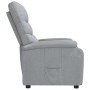 Sillón reclinable de tela gris claro en Sillones | Comprar online en Foru.es