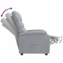 Sillón reclinable de tela gris claro en Sillones | Comprar online en Foru.es