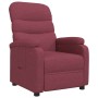 Sillón reclinable de tela rojo tinto en Sillones | Comprar online en Foru.es