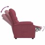 Sillón reclinable de tela rojo tinto en Sillones | Comprar online en Foru.es
