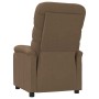 Sillón reclinable de tela marrón en Sillones | Comprar online en Foru.es