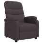 Sillón reclinable de tela marrón oscuro en Sillones | Comprar online en Foru.es