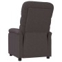 Sillón reclinable de tela marrón oscuro en Sillones | Comprar online en Foru.es