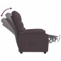 Sillón reclinable de tela marrón oscuro en Sillones | Comprar online en Foru.es