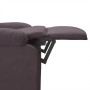 Sillón reclinable de tela marrón oscuro en Sillones | Comprar online en Foru.es