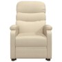 Sillón reclinable de tela crema en Sillones | Comprar online en Foru.es