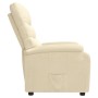 Sillón reclinable de tela crema en Sillones | Comprar online en Foru.es