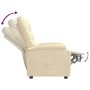 Sillón reclinable de tela crema en Sillones | Comprar online en Foru.es