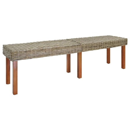 Banco Natural 160 x 35 x 45 cm Madera de mango maciza en Bancos | Comprar online en Foru.es