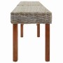 Banco Natural 160 x 35 x 45 cm Madera de mango maciza en Bancos | Comprar online en Foru.es