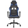 Silla gaming de masaje cuero sintético negro y azul en Sillas gaming | Comprar online en Foru.es
