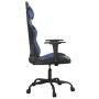 Silla gaming de masaje cuero sintético negro y azul en Sillas gaming | Comprar online en Foru.es