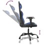 Silla gaming de masaje cuero sintético negro y azul en Sillas gaming | Comprar online en Foru.es