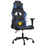 Silla gaming de masaje cuero sintético negro y azul en Sillas gaming | Comprar online en Foru.es