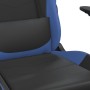 Silla gaming de masaje cuero sintético negro y azul en Sillas gaming | Comprar online en Foru.es