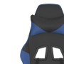 Silla gaming de masaje cuero sintético negro y azul en Sillas gaming | Comprar online en Foru.es